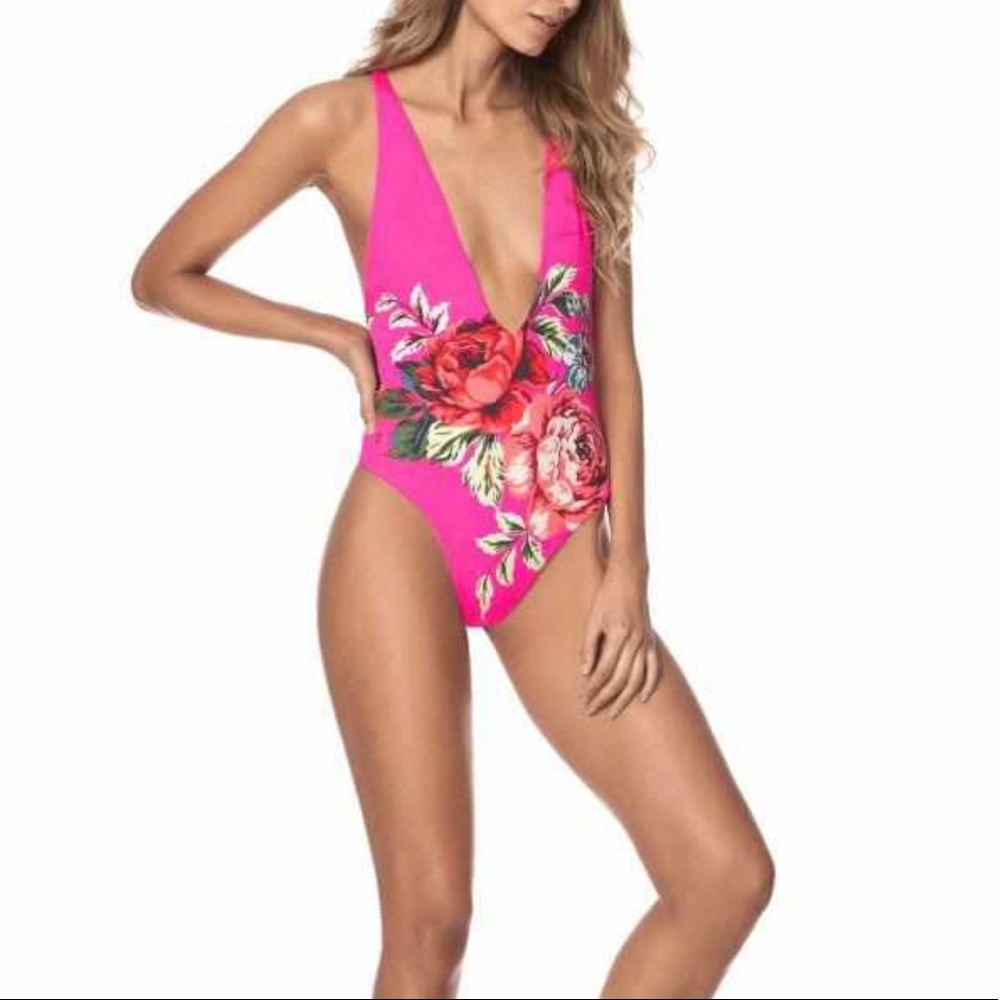 MAAJI REVERSIBLE CHEEKY CUT PLUNGE ONE PIECE - BRIGHTER FUTURE RAINBOW